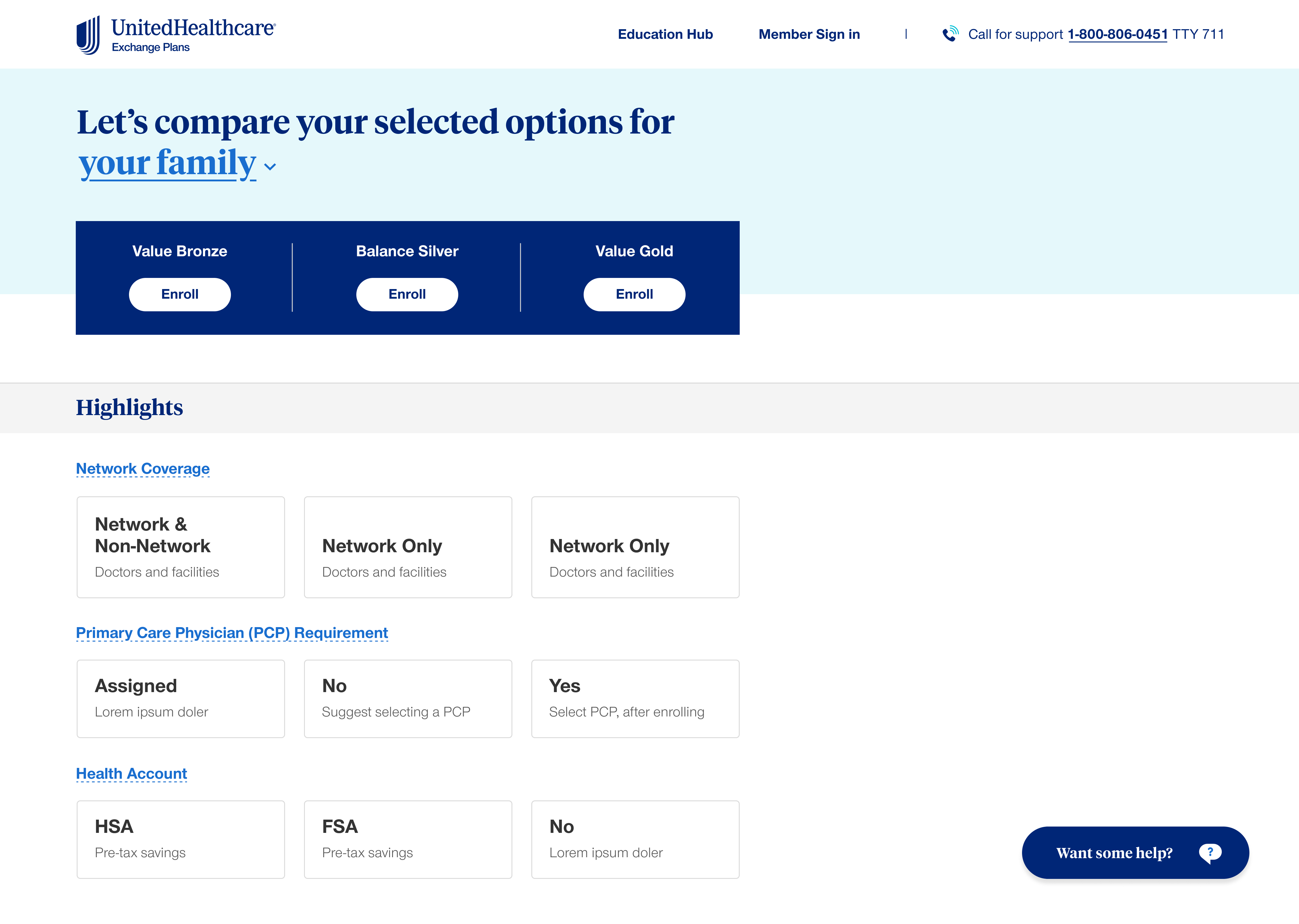 Compare Plans - Overview